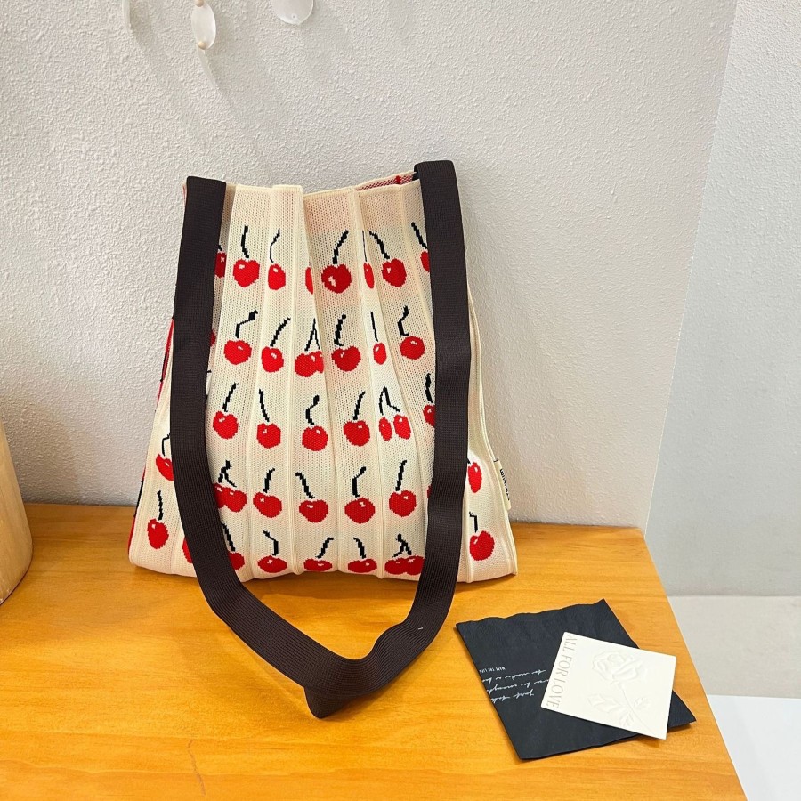 Bags Origami Doll | Handmade Knit Tote Bag