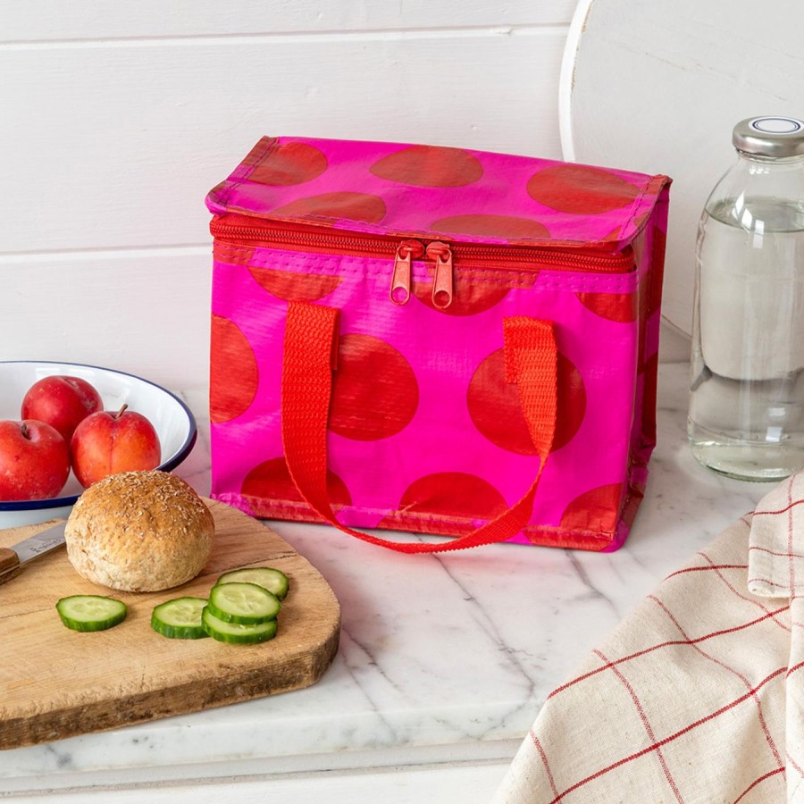 Homestyle Rex London | Rex Red On Pink Spotlight Lunch Bag