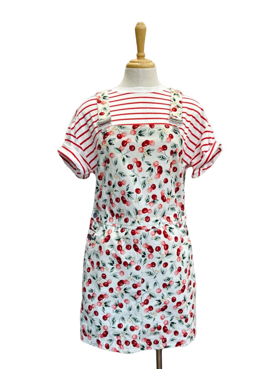 Women Origami Doll | Emily Overall Dress-Cherry