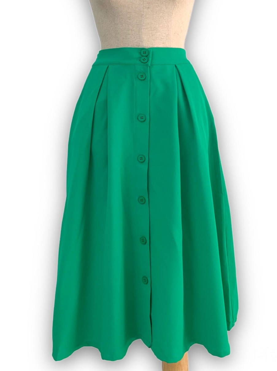 Women Origami Doll | Ashley Skirt-Green