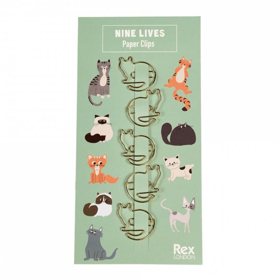 Homestyle Rex London | Nine Lives Paper Clips (Set Of 5)