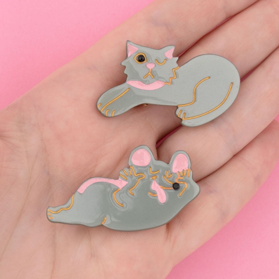 Homestyle Coucou Suzette | Coucou Suzette Mouse Cat Hair Clip Set