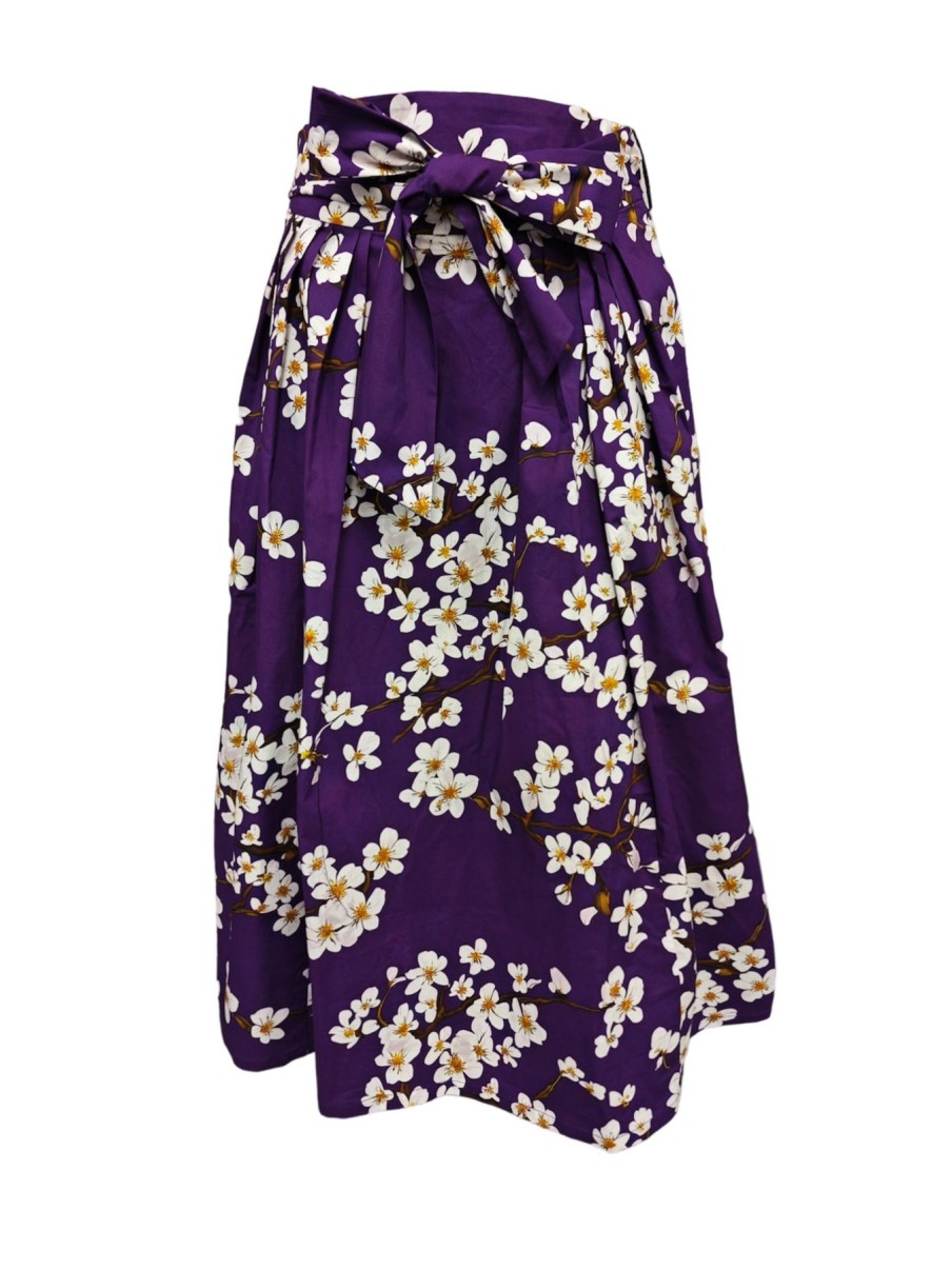 Women Origami Doll | Camila Skirt-Cherry Blossom Purple (Size 8 & 14 Only)