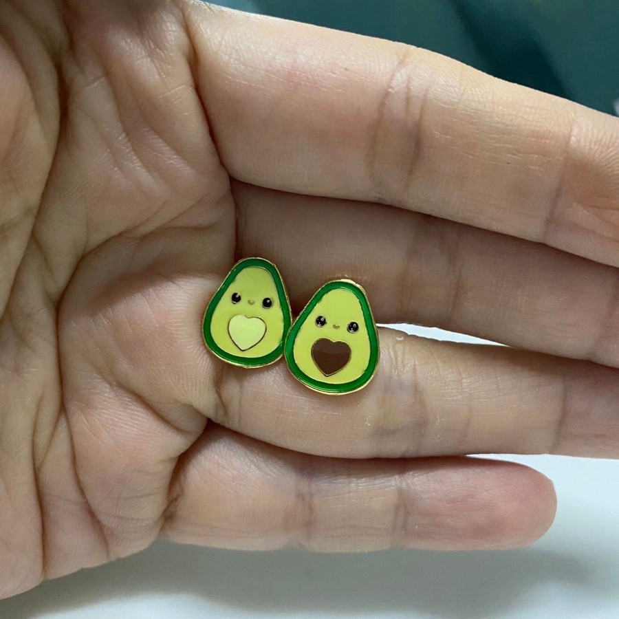 Jewellery Origami Doll | Avocado Earring