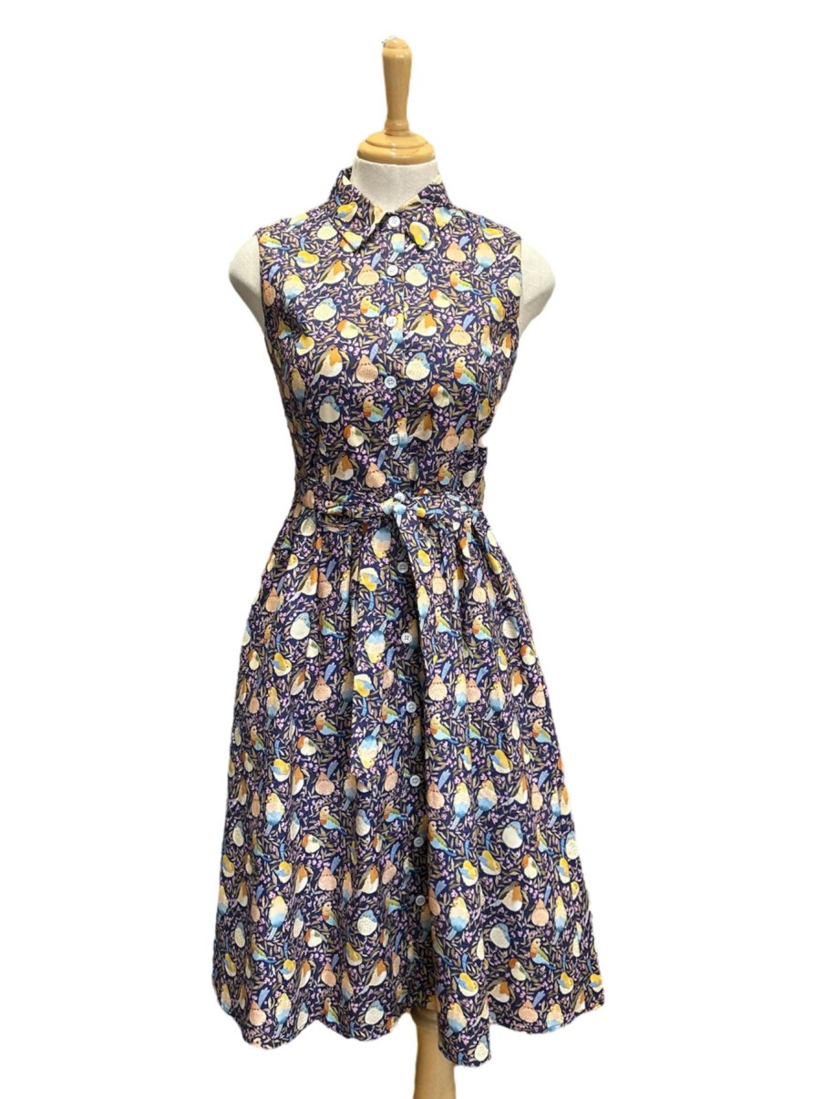 Women Origami Doll | Great Adventure Dress-Blueberry Garden