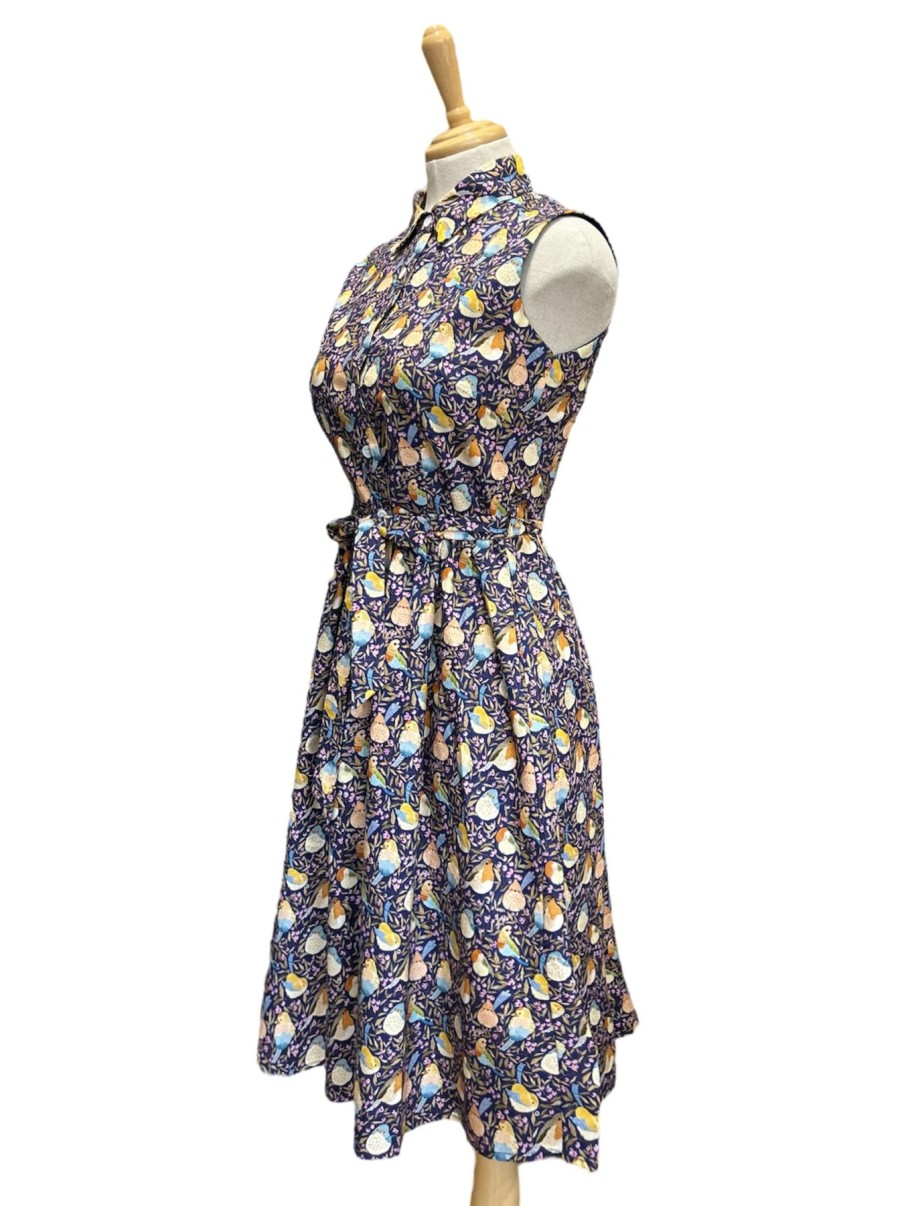 Women Origami Doll | Great Adventure Dress-Blueberry Garden