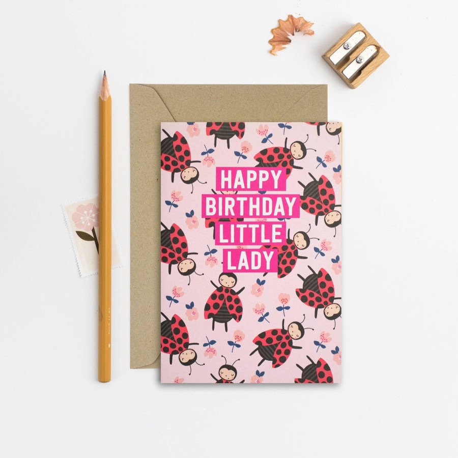 Homestyle Natalie Alex Designs | Little Lady Birthday Card | Kids Birthday Card | Children