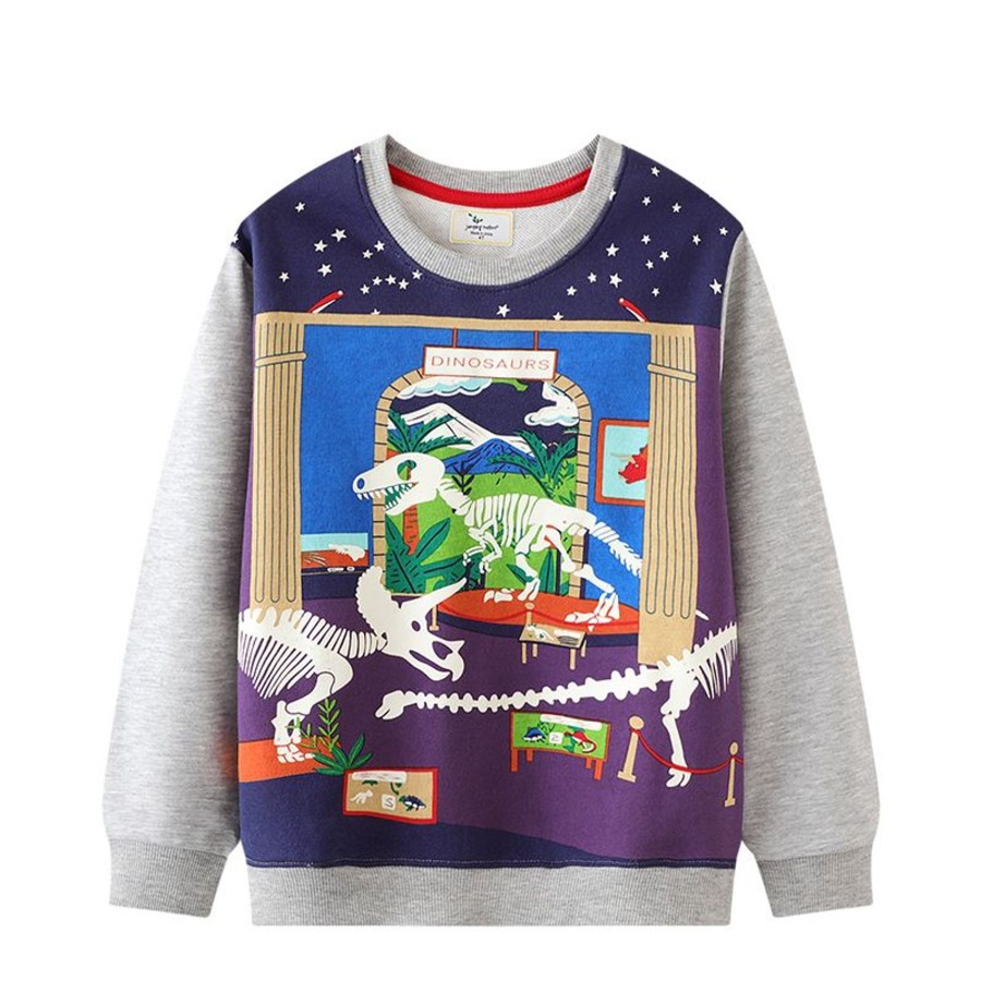 Kids Origami Doll | Dinosaur Is Back Glow In The Dark Pullover