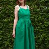 Women Origami Doll | Penelope Dress-Green ( Size 14 Only)