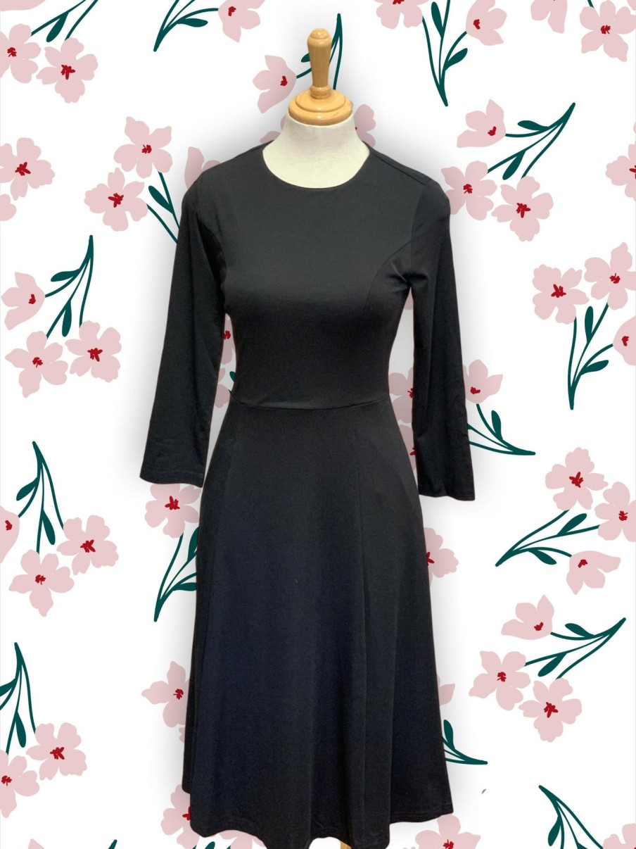 Women Origami Doll | Essential Jersey Dress Black