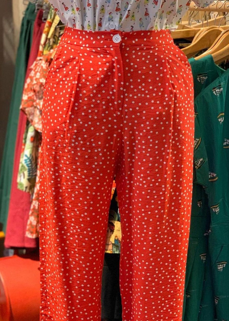 Women Origami Doll | Darcy Capri Pants-Polkadot