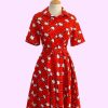 Women Origami Doll | Audrey Dress-Kawaii Kitty (Size 10 Only)