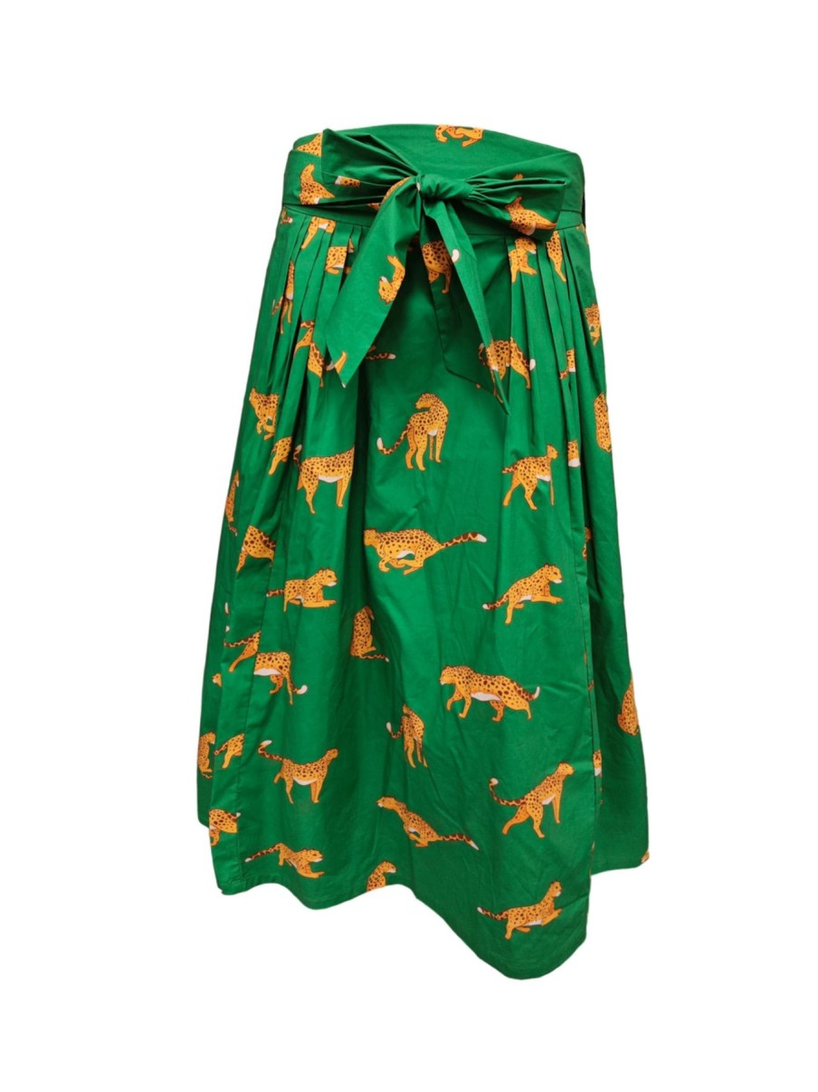 Women Origami Doll | Camila Skirt-Leopard