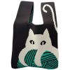 Bags Origami Doll | Handmade Knit Tote Bag