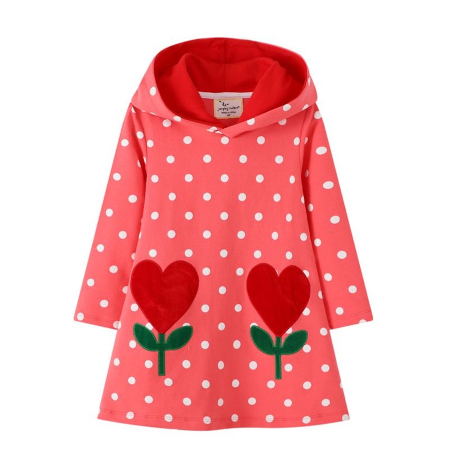 Kids Origami Doll | Polkadot Heart Shape Flower Girl Dress (Low In Stock/4,6&7 Yrs Old)