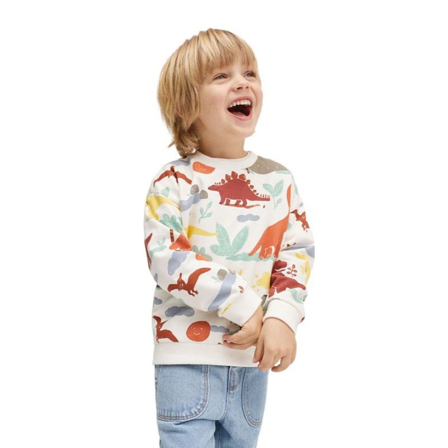 Kids Origami Doll | Sunny Day Dinosaur Pullover (Low In Stock/2,4 &5 Yrs Old)