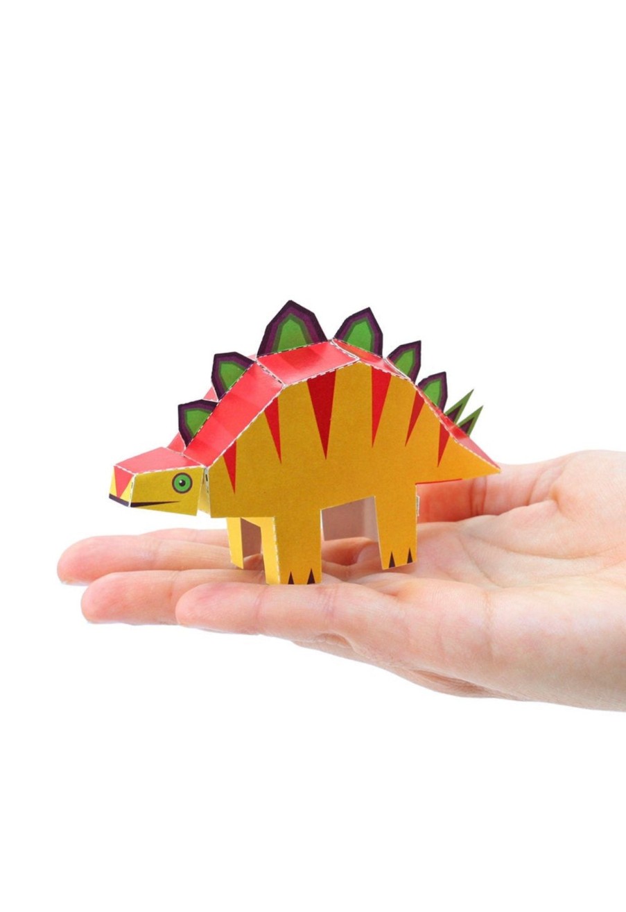 Homestyle Origami Doll | Paper Craft Post Card (Dinosaurs)