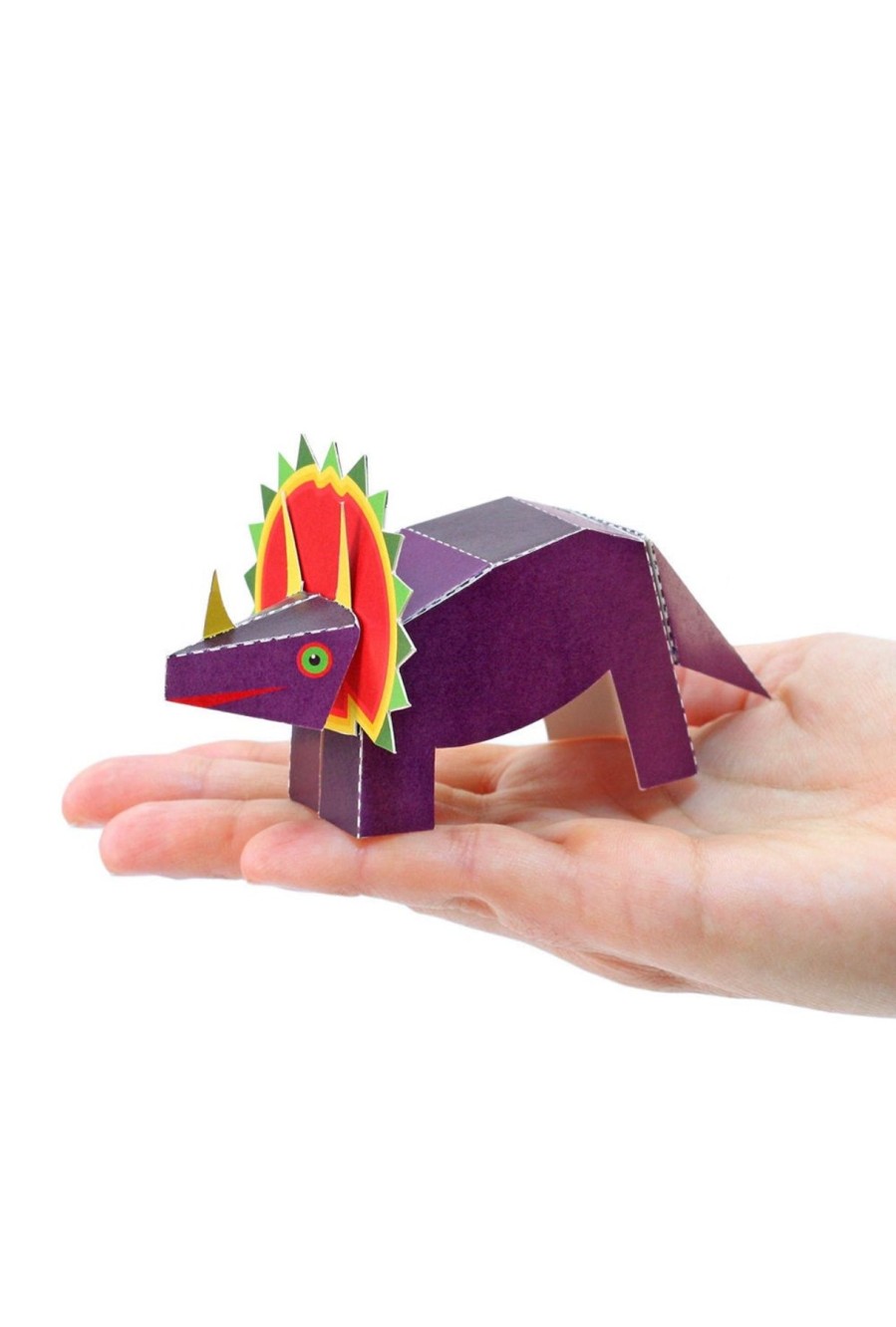 Homestyle Origami Doll | Paper Craft Post Card (Dinosaurs)