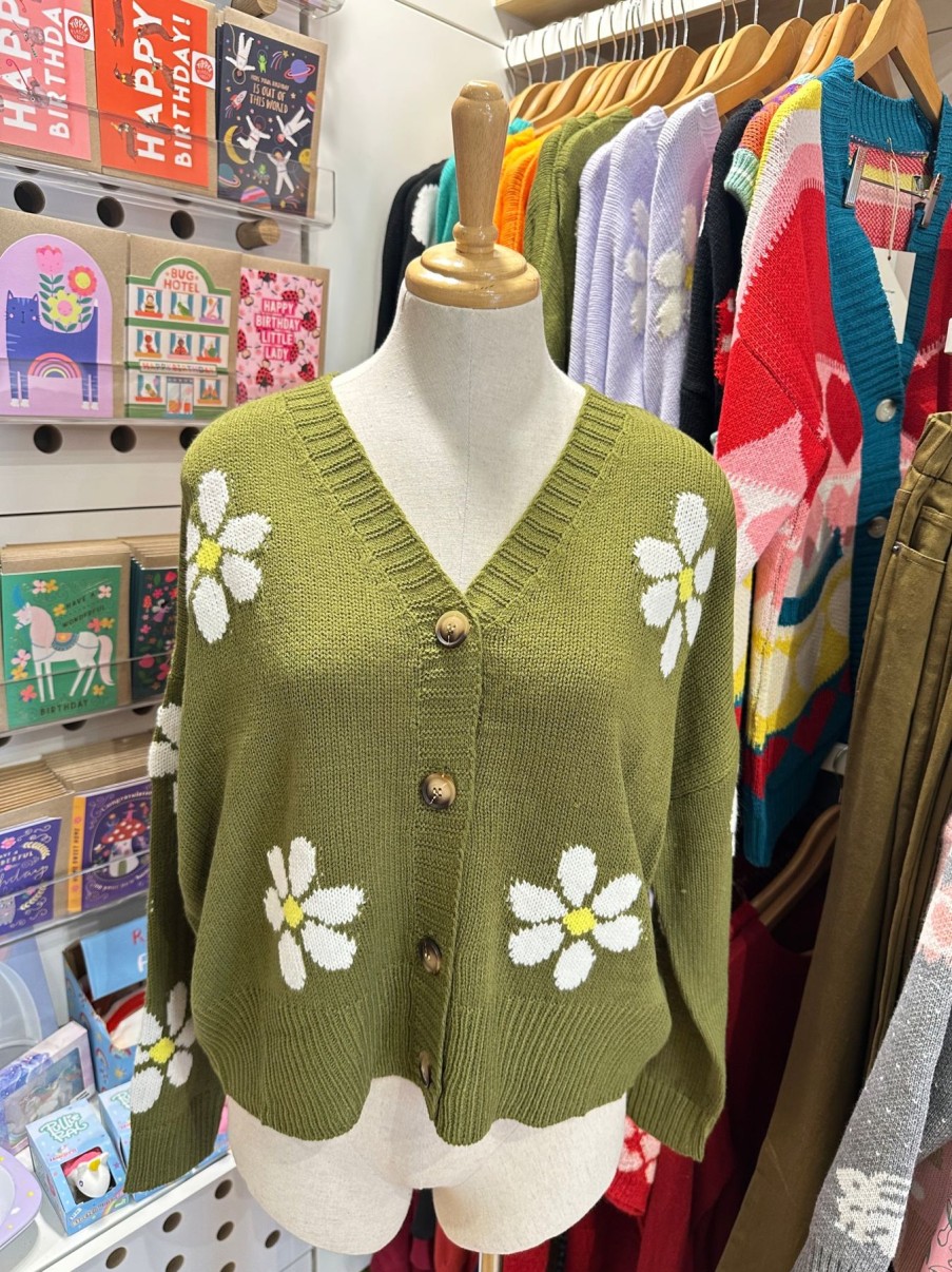 Women Origami Doll | Happy Daisy Cardigan