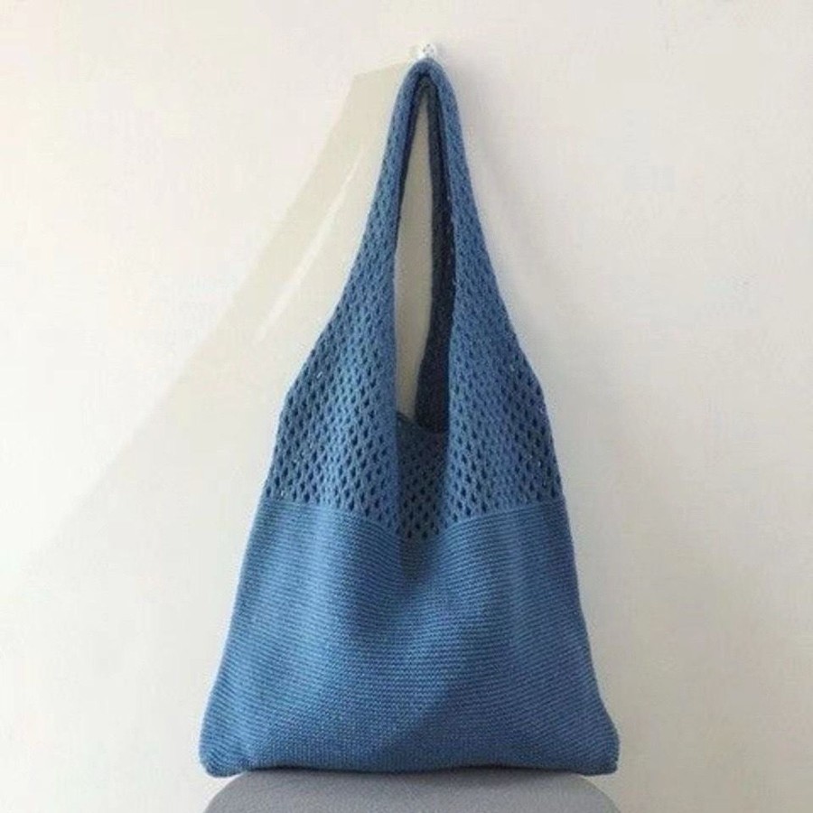 Bags Origami Doll | Handmade Knit Tote Bag