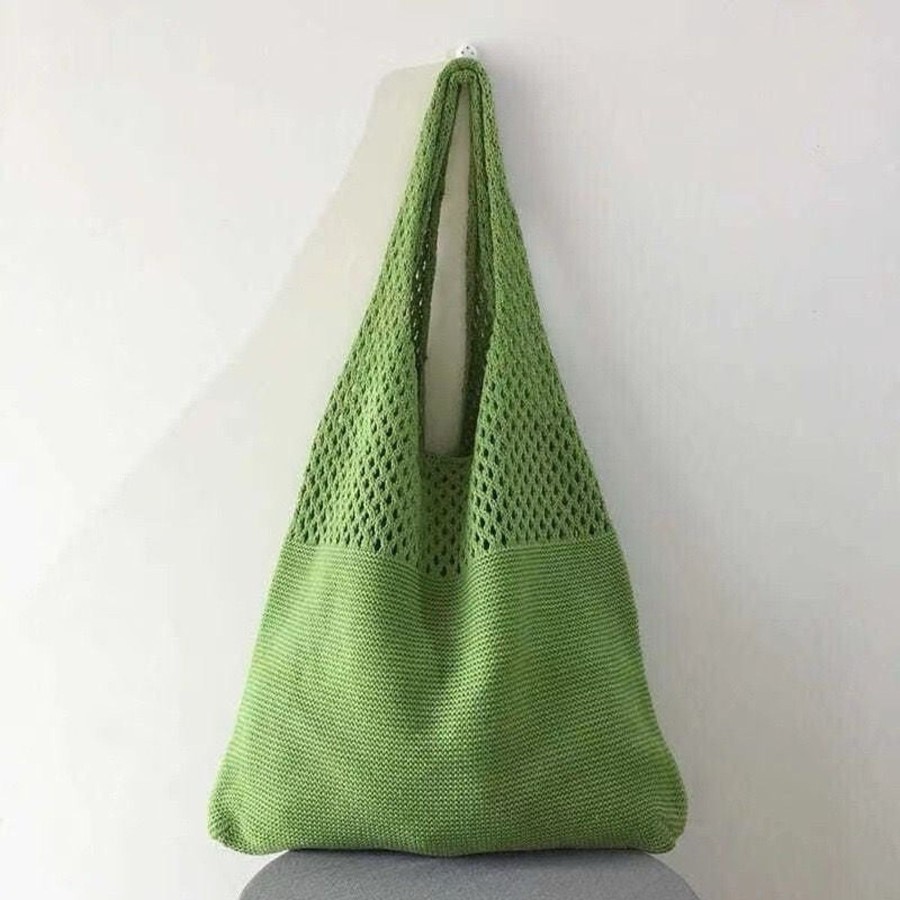 Bags Origami Doll | Handmade Knit Tote Bag