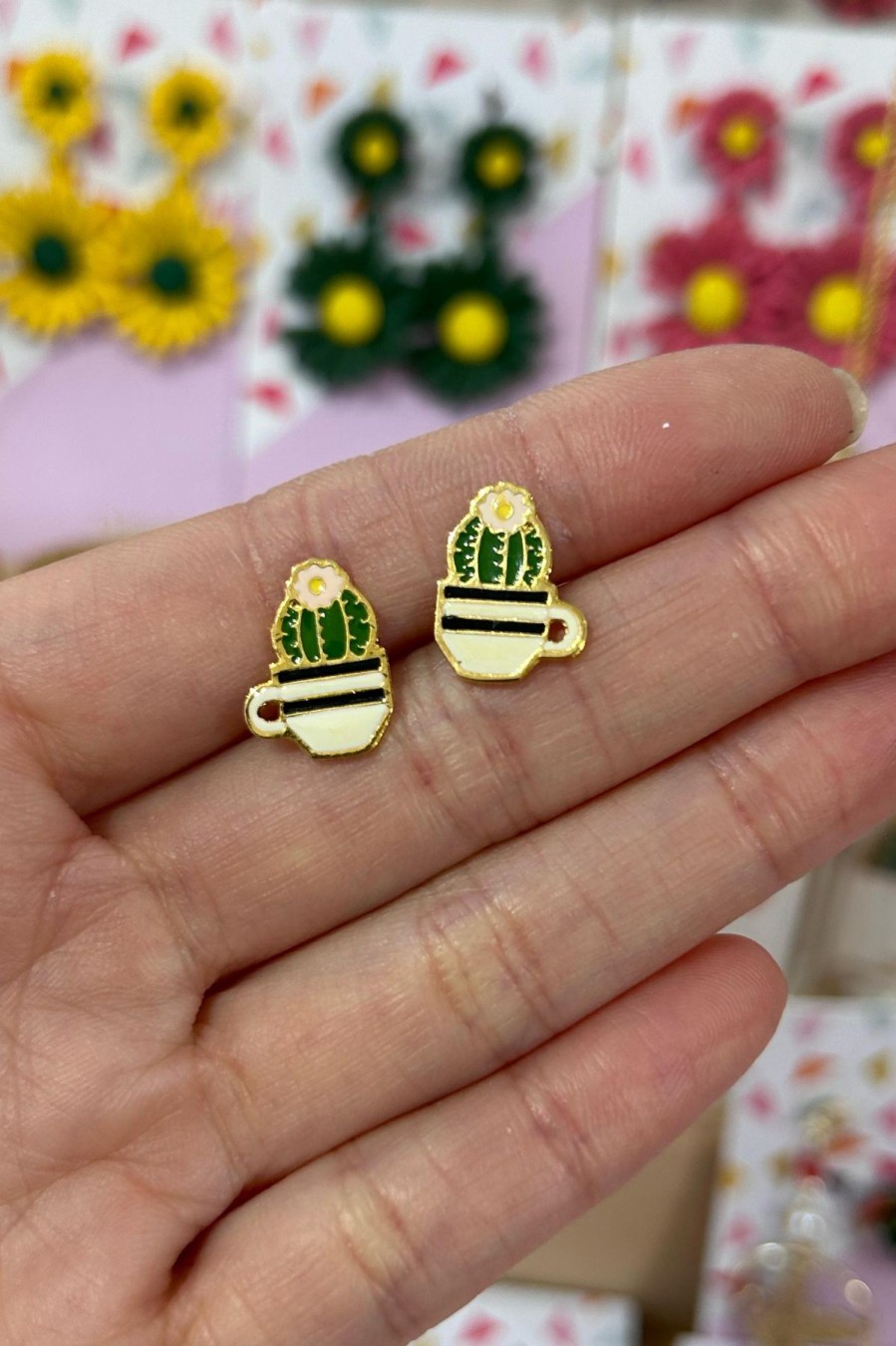 Jewellery Origami Doll | Cactus Earring