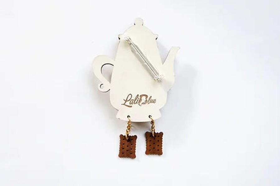 Homestyle Laliblue | Laliblue Teapot Clock Brooch