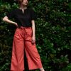 Women Origami Doll | Zoey Pants Red