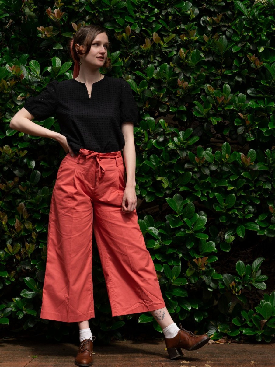 Women Origami Doll | Zoey Pants Red