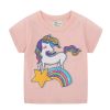 Kids Origami Doll | Unicorn & Rainbow Tee Kids ( Size 5 Years Old Only)