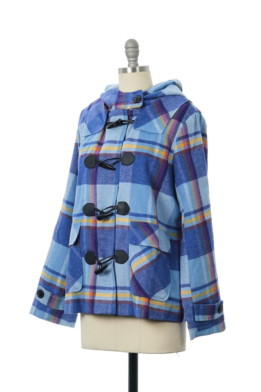 Women Origami Doll | Penny Duffle Jacket Blue