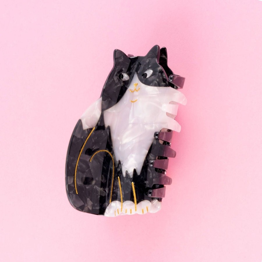 Homestyle Coucou Suzette | Coucou Suzette Black & White Cat Hair Claw