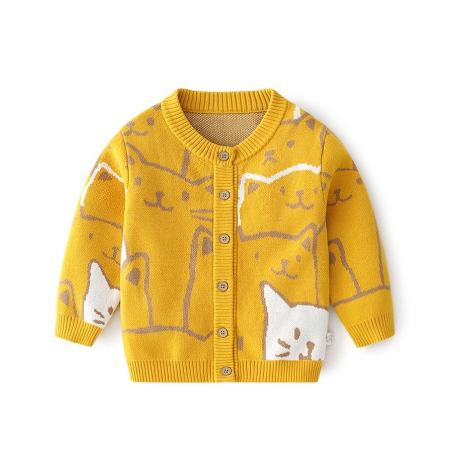 Kids Origami Doll | Mrs Meow Kids Cardigan (Low In Stock/6-7 Yrs Old & 8-9 Yrs Old)