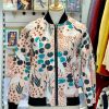 Women Origami Doll | Willow Bomber Jacket-Swans