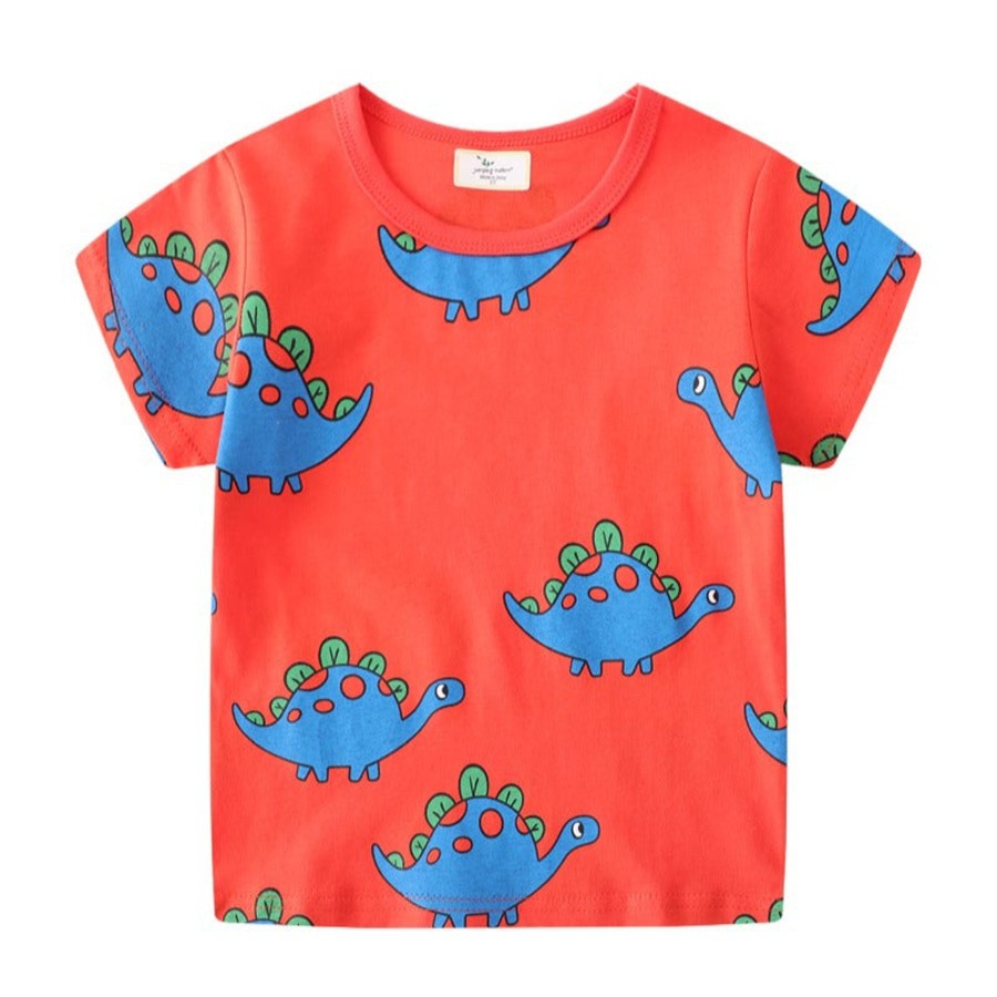 Kids Origami Doll | Dinosaur Red Tee Kids