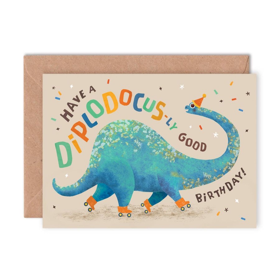 Homestyle Emily Nash Illustration | Diplodocus-Ly Good Birthday Card