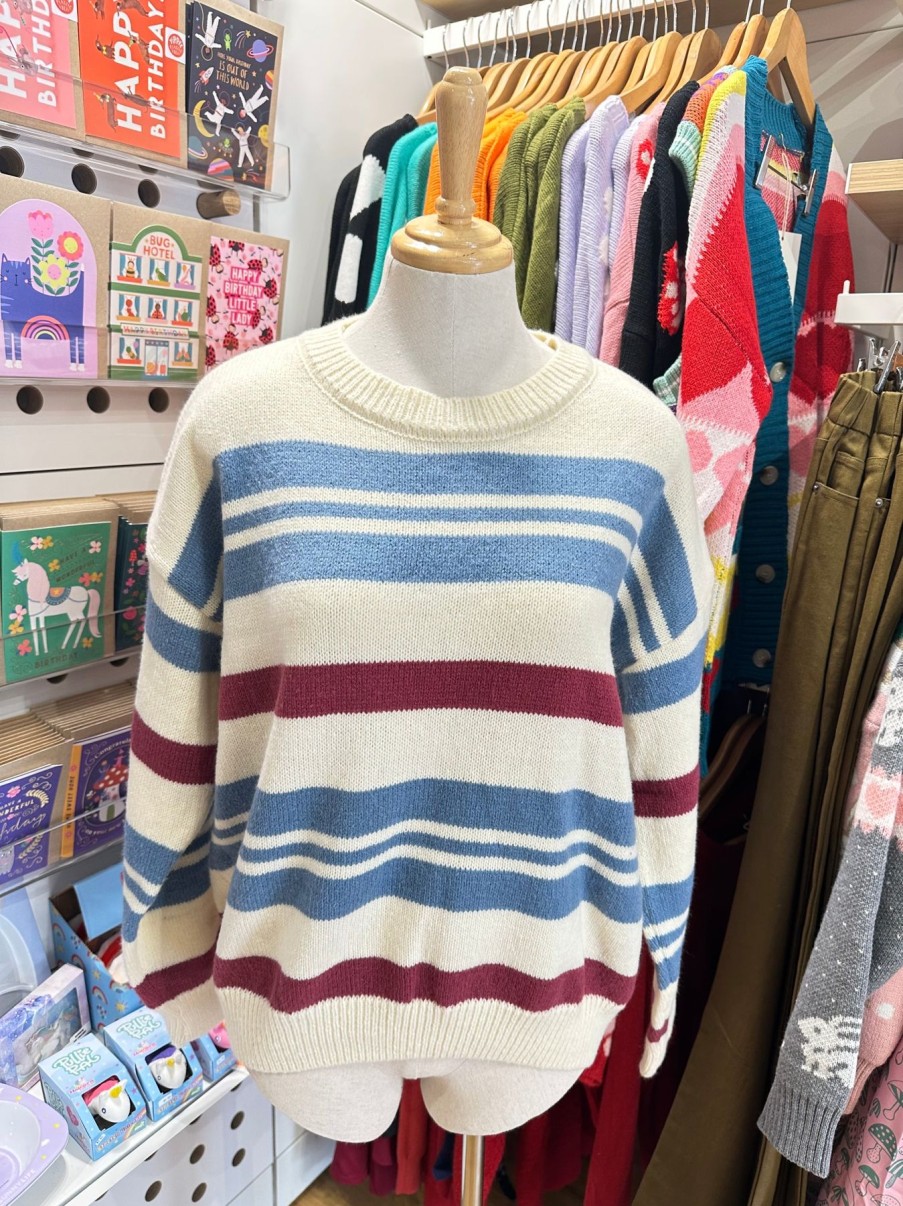 Women Origami Doll | Another Striped Pullover