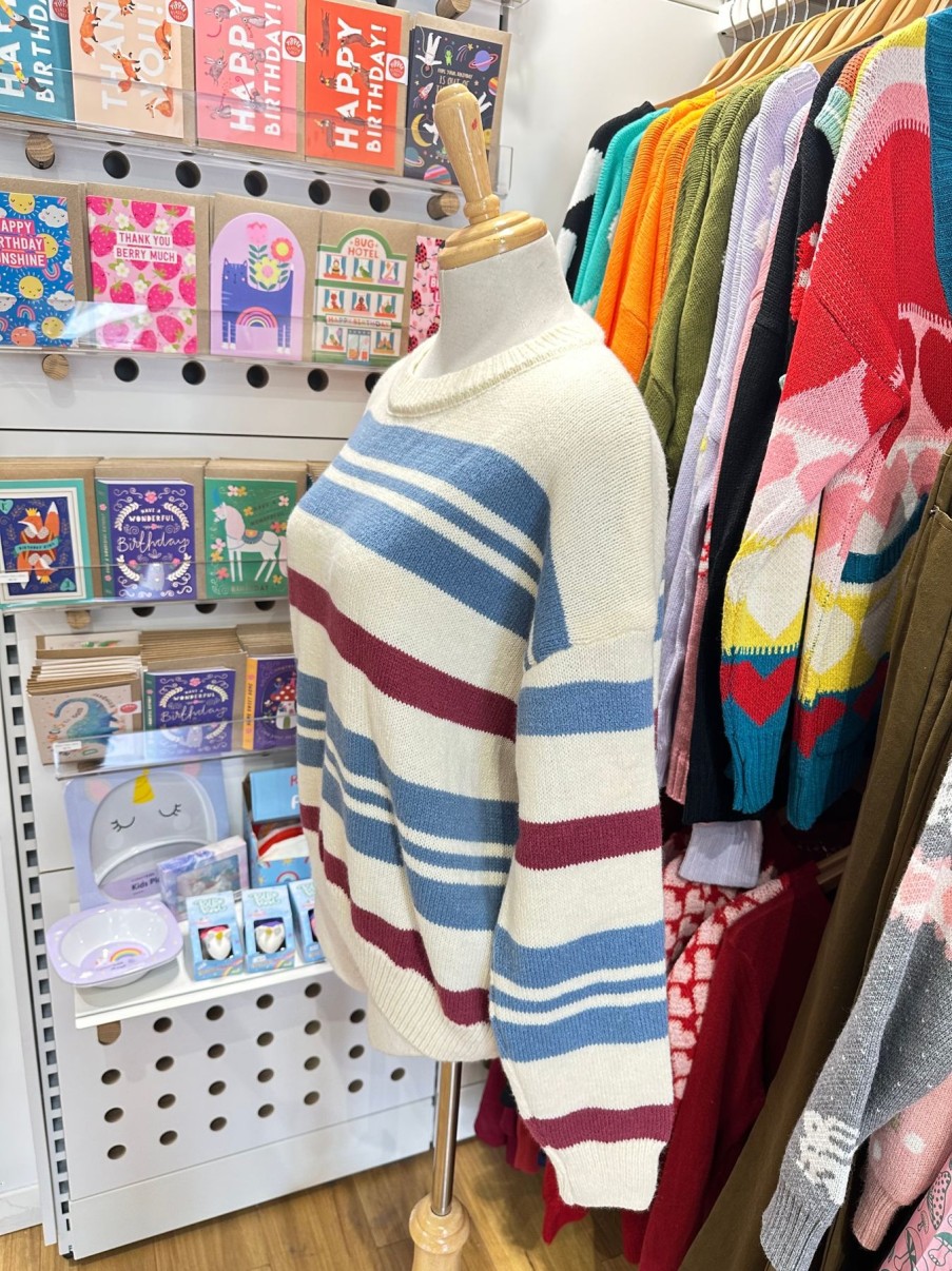 Women Origami Doll | Another Striped Pullover