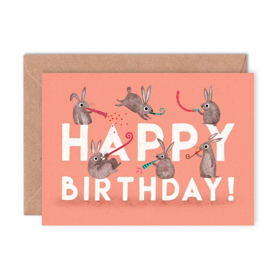 Homestyle Emily Nash Illustration | Happy Birthday Rabbits Greeting Card