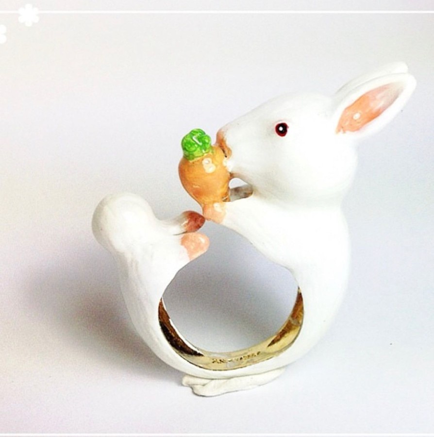 Jewellery Origami Doll | Handmade Bunny Carrot Large Ring