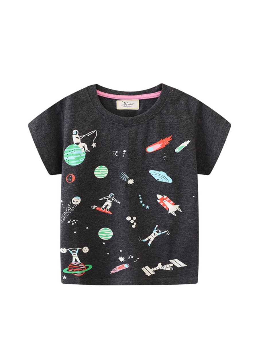 Kids Origami Doll | Glow In The Dark Astronaut Tee Kids