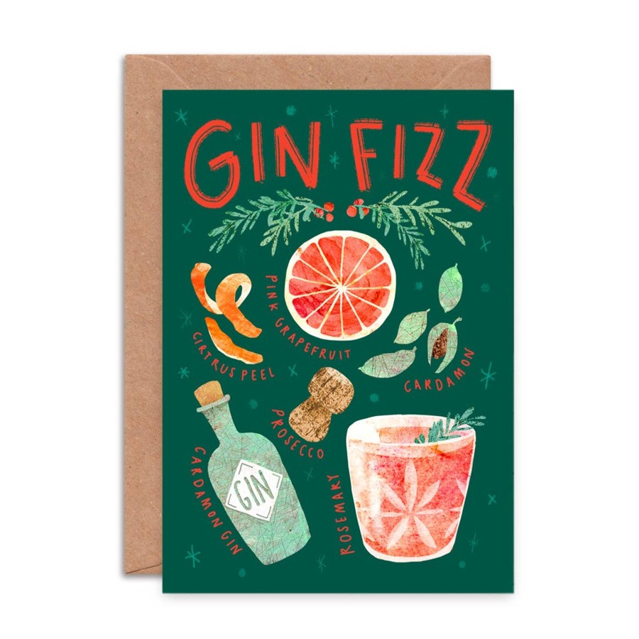 Homestyle Emily Nash Illustration | Gin Fizz Single Greeting Card