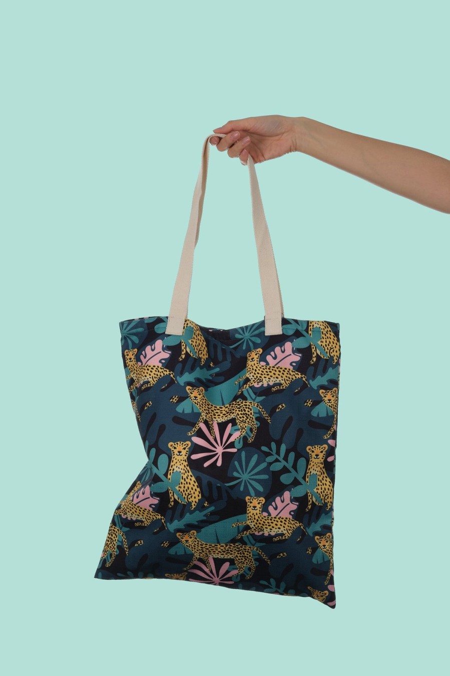 Bags Origami Doll | Tote Bag-Jungle Fever Leopard