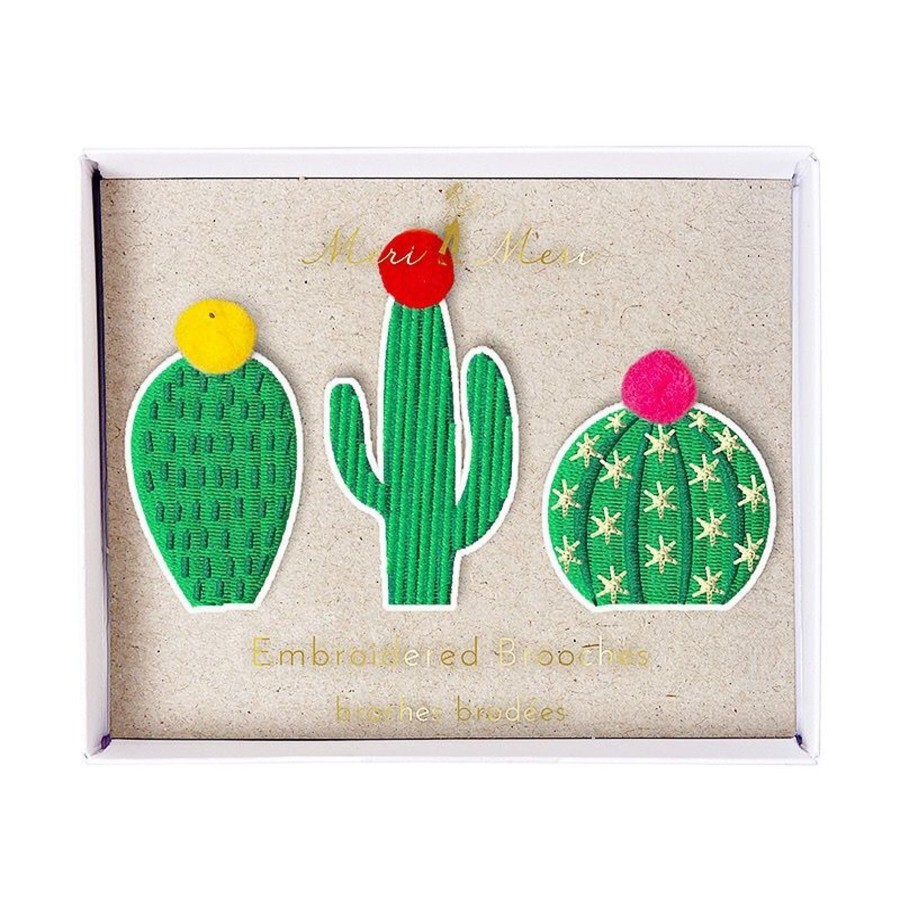 Homestyle Meri Meri | 3 Set Of Cactus Brooches