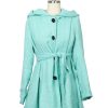 Women Origami Doll | Maisie Coat Jacket-Teal