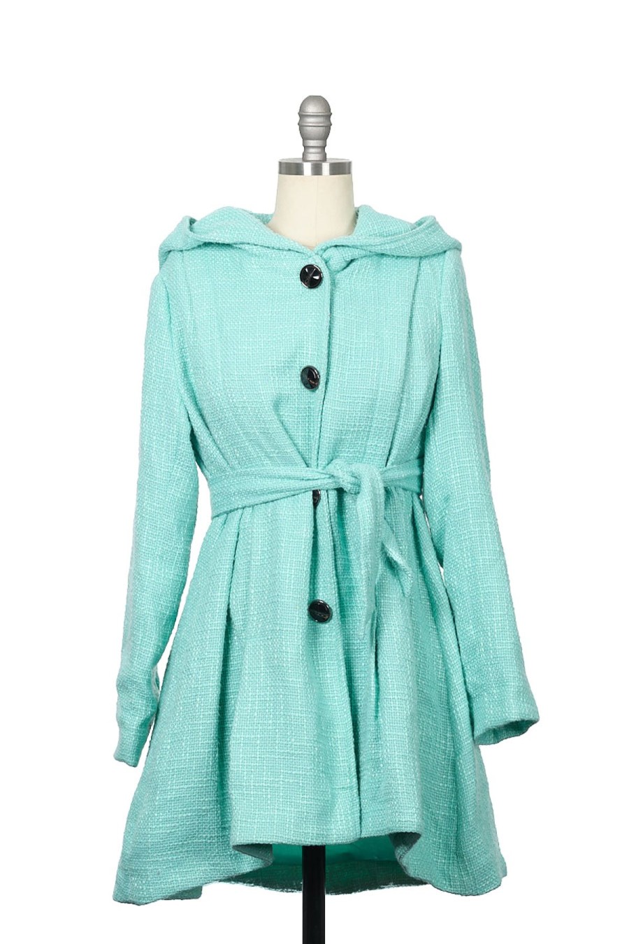 Women Origami Doll | Maisie Coat Jacket-Teal