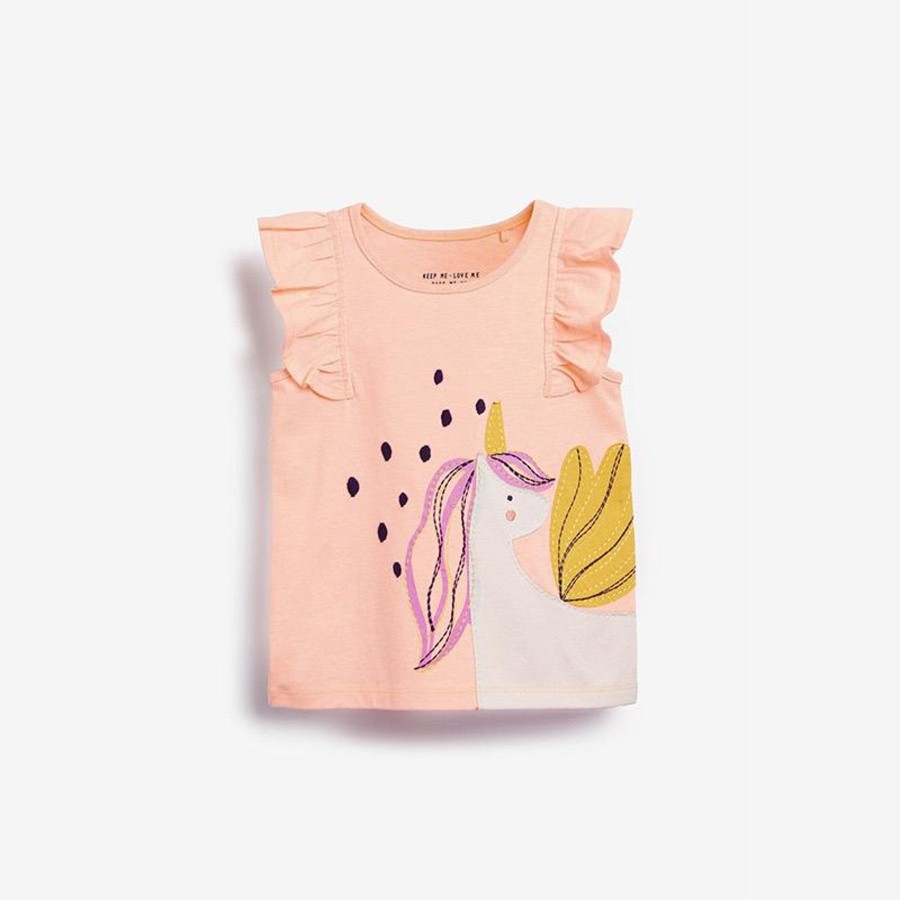 Kids Origami Doll | Cute Unicorn Sleeveless Cotton Girls Top (Size 2,6,7 Only)