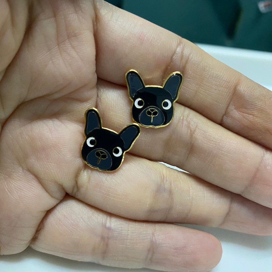 Jewellery Origami Doll | French Bulldog Earring