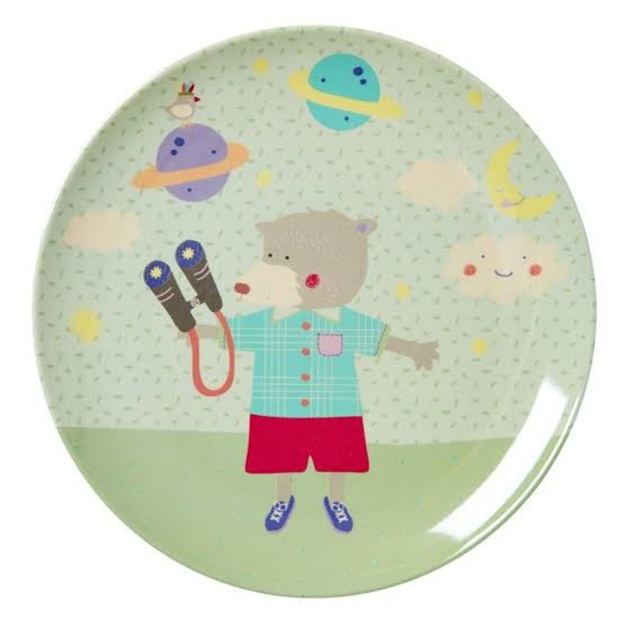 Homestyle Origami Doll | Rice Kids Melamine Plate-Happy Camper