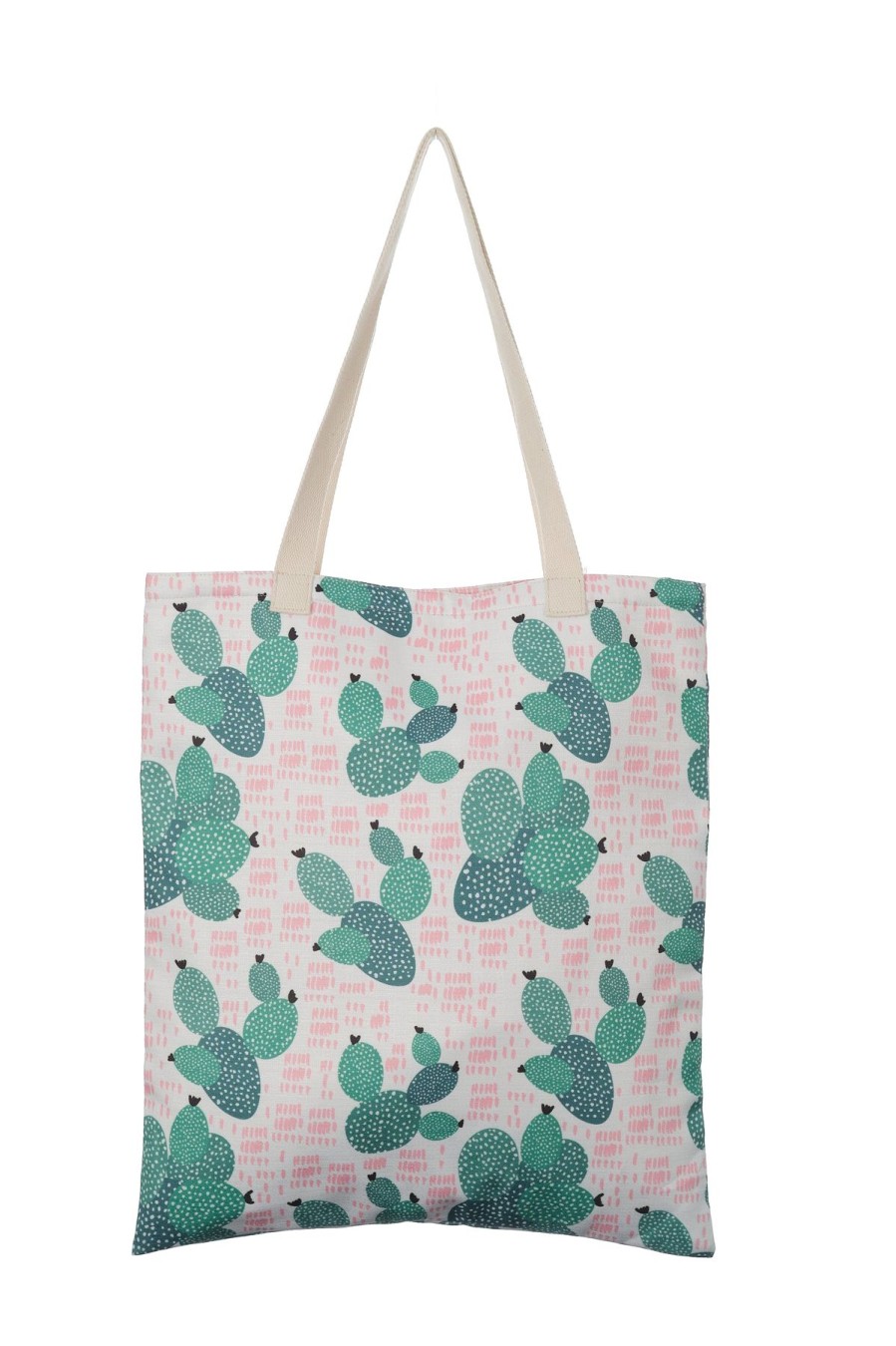 Bags Origami Doll | Tote Bag-Pink Cactus